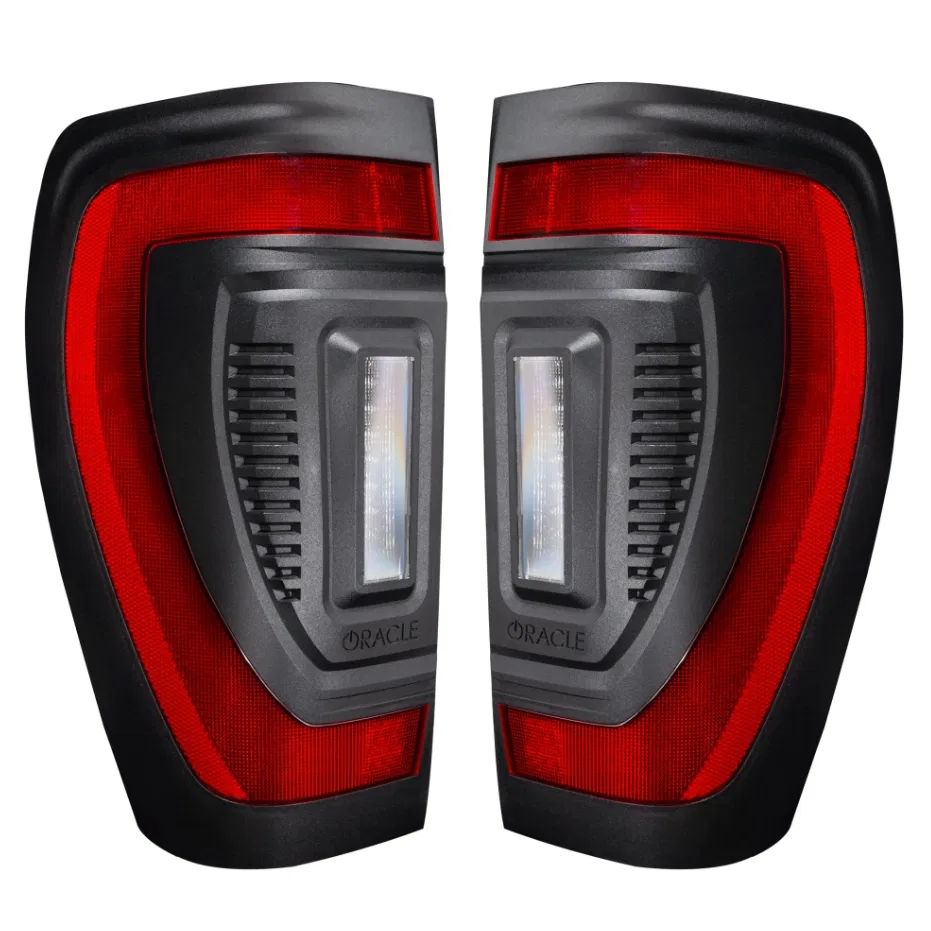 5927-504 – ORACLE LIGHT Tail Light Assembly, Standard Lens Black Housing Flush Mount LED Bulb Red Brake Light/ Amber ...